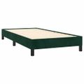 vidaXL Posteľ bez matraca tmavozelený 90x200 cm zamat