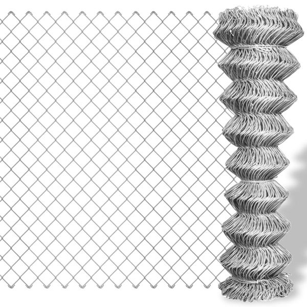 vidaXL Drôtené pletivo, pozinkovaná oceľ 15x2 m, strieborné