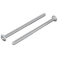 vidaXL Skrutka 2 ks Strieborná M6 x 100 mm Oceľ