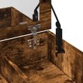 vidaXL Toaletný stolík so zrkadlom dymový dub 73x46,5x120 cm