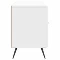 vidaXL TV skrinka 102 x 34,5 x 50 cm Biela s vysokým leskom