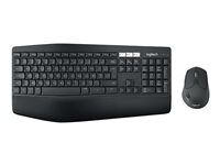 Sada klávesnice a myši - bezdrôtová - Bluetooth, 2,4 GHz - AZERTY - belgická