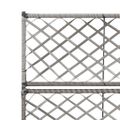 vidaXL Vyvýšený záhon+mriežka, 2 nádoby 58x30x107 cm, polyratan, sivý