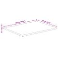 vidaXL Stolová doska 100x80x3,8 cm obdĺžnik masívna akácia živá hrana