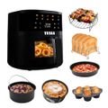 TESLA AirCook Q45 Pro - multifunkčná digitálna horúcovzdušná fritéza - rozbalené