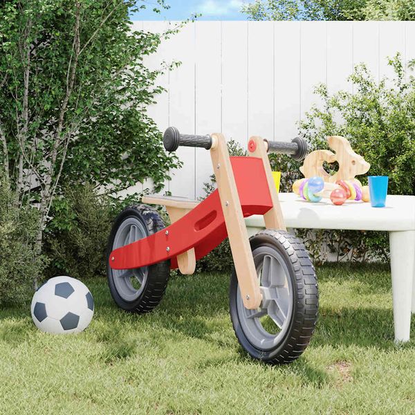 vidaXL Balančný bicykel pre deti červený