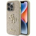 Puzdro Guess pre iPhone 15 Pro 6,1" GUHCP15LHG4SGD zlatá HC Fixed Glitter Big 4G