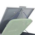 vidaXL Úložisko na 5 košov na kolieskach sivé 345x79x117 cm oceľ