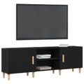 vidaXL TV skrinka 150 x 30 x50 cm Čierny dub Kompozitné drevo