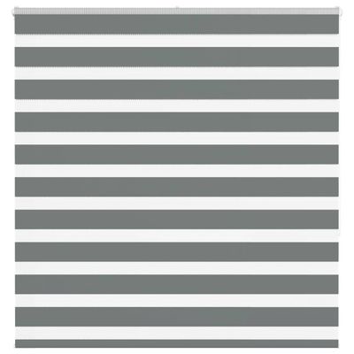 vidaXL Zebra roleta tmavošedá 140x150 cm šírka látky 135,9cm polyester