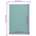 vidaXL Prístupový panel s hliníkovým rámom a sadrokartónom 400x600 mm