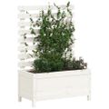 vidaXL Záhradný kvetináč s regálom 79x39,5x114 cm masívna borovica