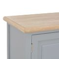 vidaXL TV stolík sivý 90x30x40 cm drevený