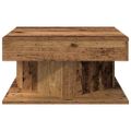 vidaXL konferenčný stolík Old Wood 55x55x30 cm Konštrukčné drevo