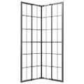 vidaXL Sprchovací kút matné ESG 80x80x180 cm čierny