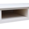 vidaXL Stôl biely 108x45x76 cm masívne drevo paulovnia