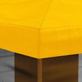 vidaXL Kryt altánku s bočnými stenami Žltá 600,5 x 300,5 cm Polyester