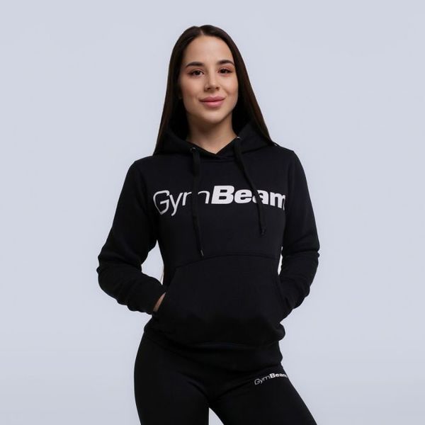 Dámska mikina Athlete Black - GymBeam, veľkosť XL, 65% bavlna, 35% polyester