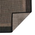 vidaXL Vonkajší koberec s plochým tkaním 80x250 cm tmavohnedý