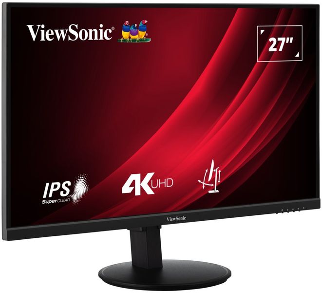 ViewSonic VG2708-4K / 27"/ IPS/ 16:9/ 3840x2160/ 4ms/ 360cd/m2/ DP/ HDMI/ PIVOT /výškově nastavitelný LED monitor, 27", IPS, 3840×2160, 16:9, 60Hz, 4ms, 360cd/m2, HDMI, DisplayPort, en. tr. F, cerný