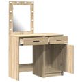vidaXL Toaletný stolík 2 ks Hnedá 50 x 41 x 135 cm Kompozitné drevo