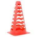 vidaXL Futbalové kužele 6 ks stohovateľné oranžové 13x13x22,5 cm