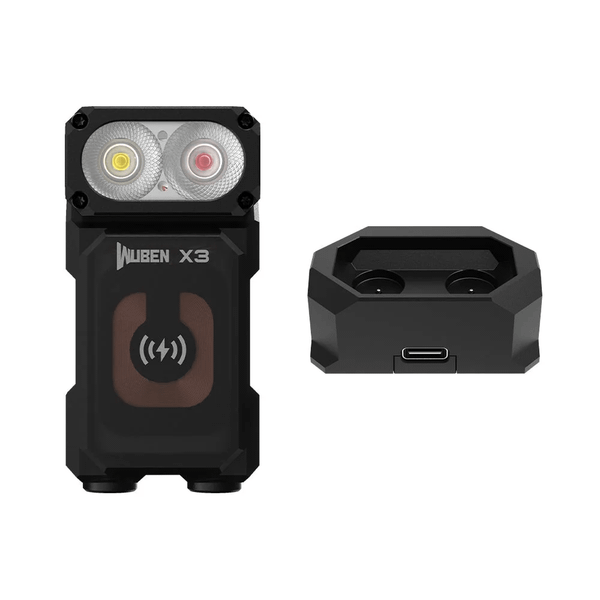 Wuben X3 BLACK svietidlo 700 lm, základňa, čierna