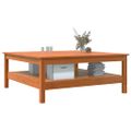 vidaXL Konferenčný stolík voskový hnedý 100x100x40 cm borovicový masív