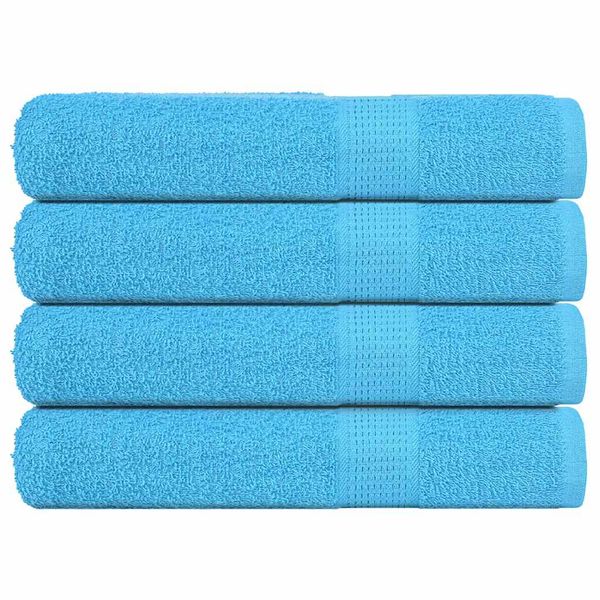 vidaXL Saunové osušky FROGN 4 ks tyrkysové 80x200 cm 360 g/m²