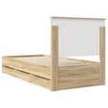 vidaXL Rám postele Sonoma dub 75 x 190 cm Inžinierske drevo