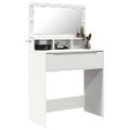 vidaXL Toaletné stolíky do spálne Biela 80 x 39,6 x 135 cm