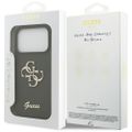 Puzdro Guess Silicone Big 4G Script pre iPhone 17 Pro khaki