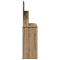 vidaXL toaletný stolík so zrkadlom Artisan Dub 86,5x35x136 cm