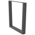 vidaXL Nohy k jedálenskému stolu v tvare V, 3 ks, antracitové, 90 x (72-73,3) cm, oceľ