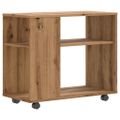 vidaXL Príručný stolík dub artisan 70x35x55 cm spracované drevo