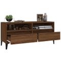 vidaXL TV skrinka hnedý dub 100x34,5x44,5 cm kompozitné drevo