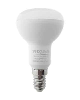LED žiarovka Trixline 6,5W 585lm E14 R50 teplá biela