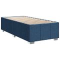 vidaXL Posteľný rám boxsping s matracom modrý 80x200 cm látka