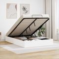 vidaXL Otomanový posteľný rám s úložiskom Biely 203 x 150 x 25 cm