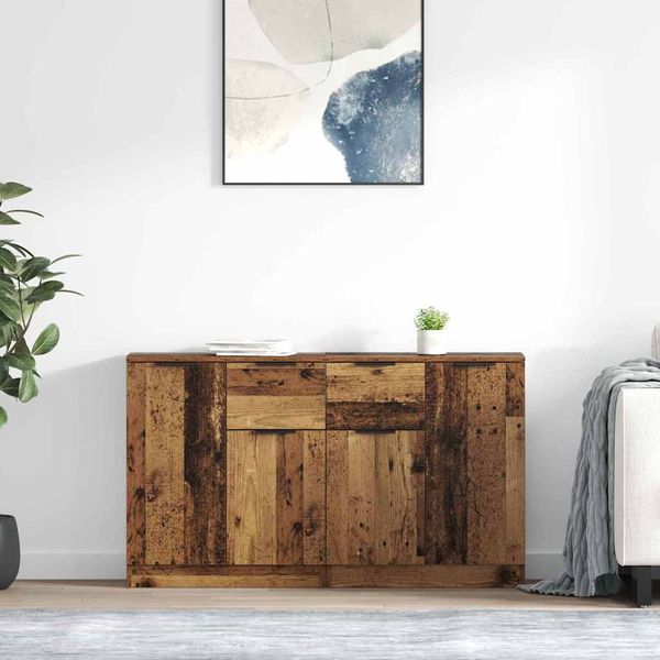 vidaXL Komody 2 pcs Staré drevo 60 x 30 x 70 cm Kompozitné drevo