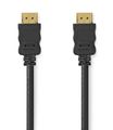 NEDIS High Speed HDMI 2.0 kábel s ethernetom/ 4K@60Hz/ pozlátené konektory HDMI-HDMI/ čierny/ bulk/ 1m Kábel, predlžovací, HDMI (M) na HDMI (M), High Speed 2.0, s ethernetom, 4K@60Hz, 3D, Deep Color, čierny, 1m
