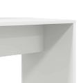vidaXL Stôl s poličkou Biela 138,5 x 55 x 143 cm Kompozitné drevo