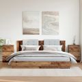 vidaXL Nočné skrinky 2 ks Staré drevo 40x35x62,5 cm Konštrukčné drevo