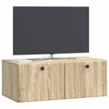 vidaXL Nástenná TV skrinka 78,5 x 41 x 30 cm Dub sonoma