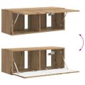 vidaXL TV nástenná skriňa 78,5 x 31 x 29,5 cm Remeselnícky dub