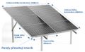 FVE konštrukcia SAP30S6P32H pre 6 panelov 30st do zeme 3x2 horizontálne FVE konstrukce SAP30S6P32H pro 6 panelů 30st do země 3x2 horizontální