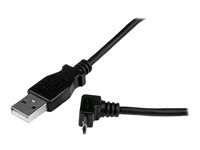 2m USB to Up Angle Micro USB kábel - USBAUB2MU