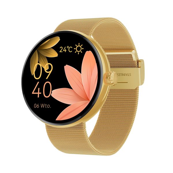 Forever SB-365 SmartWatch Forevive 5 Gold inteligentné hodinky, zlatá (GSM180310)