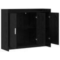 vidaXL Servírovacia skriňa Čierny dub 98,5 x 33 x 80 cm