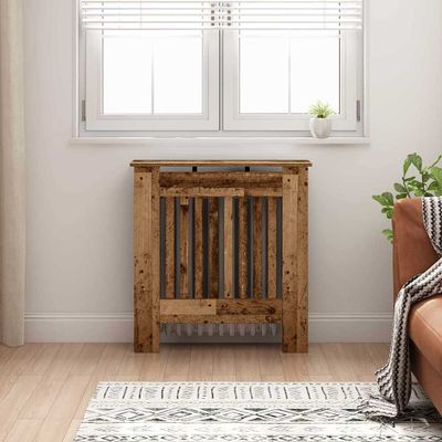 vidaXL Kryt radiátora Staré drevo 78 x 19 x 81,5 cm Kompozitné drevo